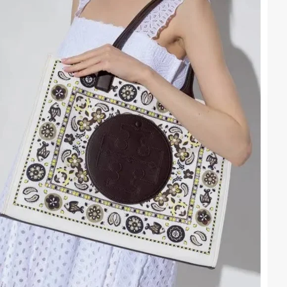 BRAND NEW Tory Burch Extra Large ELLA Pisces Tote - Picture 9 of 12